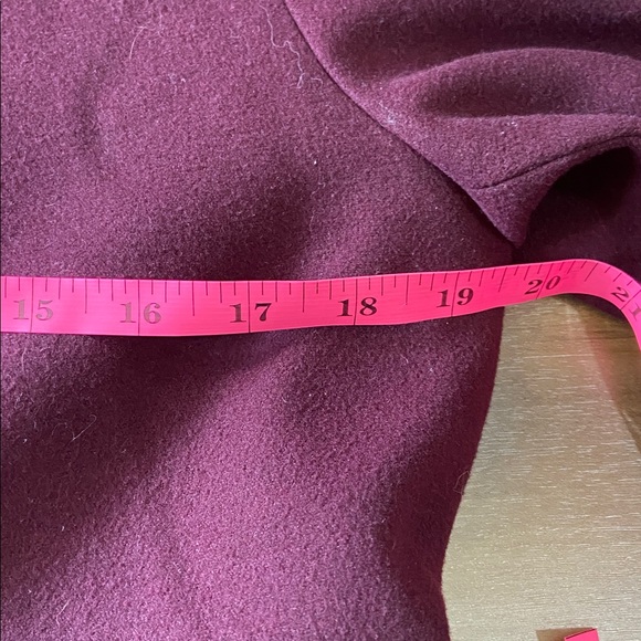 Old Navy Women's Dark Purple Pea Coat - Picture 4 of 7